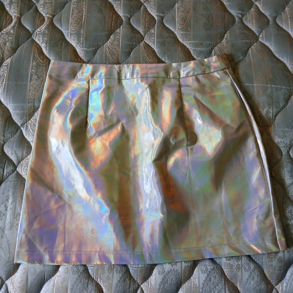 Holographic rave skirt